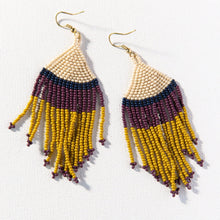 Load image into Gallery viewer, Stripe Seed Bead Earrings
