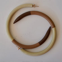 Load image into Gallery viewer, Large Wooden Hoop Earring’s
